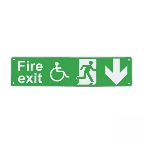 Fire exit sign - above door